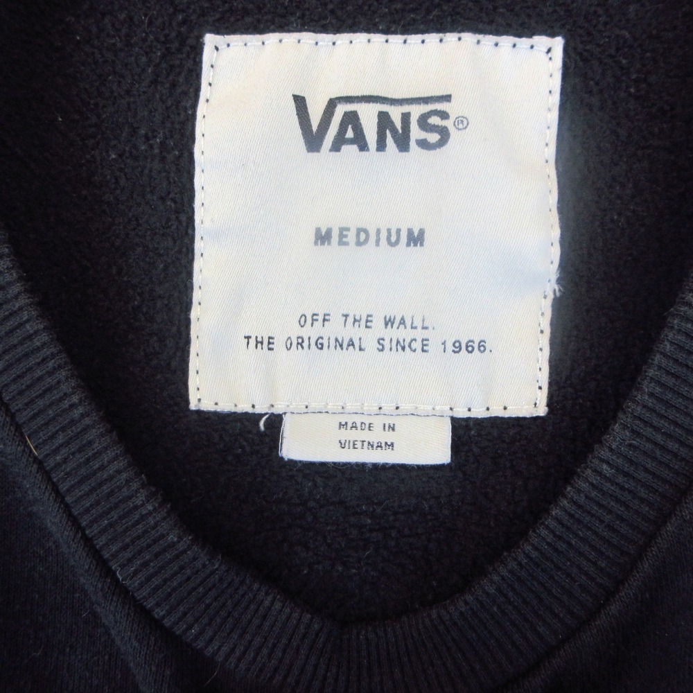 Vans Sweatshirt Mens M Black Off The Wall Graphic C.A. Old Skool Crew Skate 1366 - Picture 3 of 8